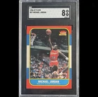 Michael Jordan 1986-87 Fleer Rookie RC #57 SGC 8 NM-MT