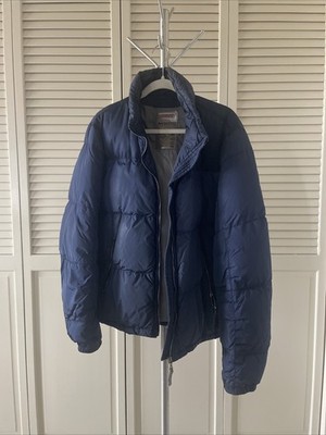 Prada mens blue down puffer jacket tagged 56 XL read description