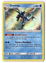 Greninja 9/18 Detective Pikachu Holo Rare
