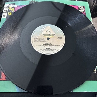 Snap : Ooops Up : 12'' Vinyl Single  EX/VG+. 