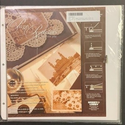7pcs Page Protectors 12x12 Extension Post Top Load Acid-Free Archival PhotoSafe
