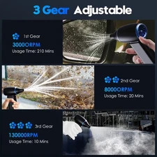 Rechargeable Turbo Blower Jet Fan Violent Turbofan Brushless Motor 130000RPM GMy