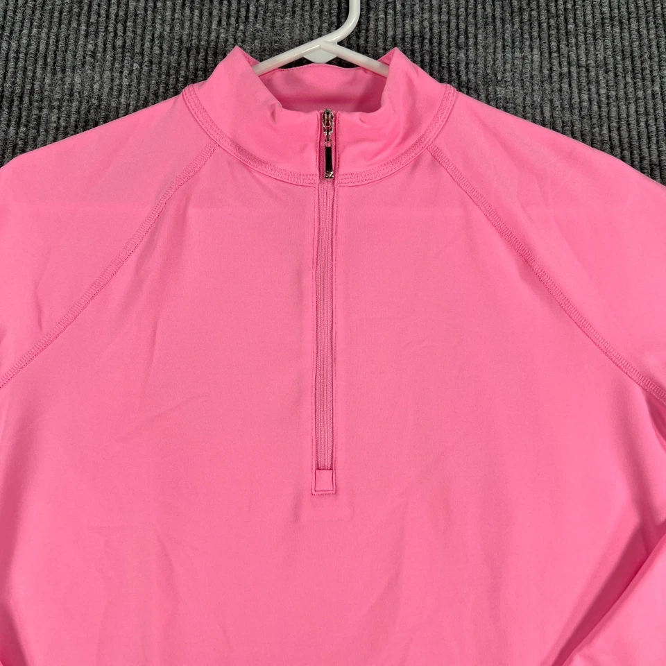 Camisa Pullover Jofit Mujer Rosa Mediana Manga Larga Golf Rendimiento 1/4 Cremallera Foto 3 de 4