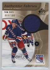 2005-06 SP Game Used Edition Authentic Fabrics Gold 69/100 Tom Poti #AF-TP 2r8
