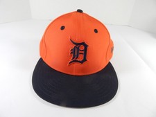 2017-18 Detroit Tigers Game Issued Orange Hat Batting Practice 6.75 DP49930