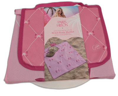 Paris Hilton Beach Babe 60'' x 70'' Foldable Beach Blanket w/carrying handle