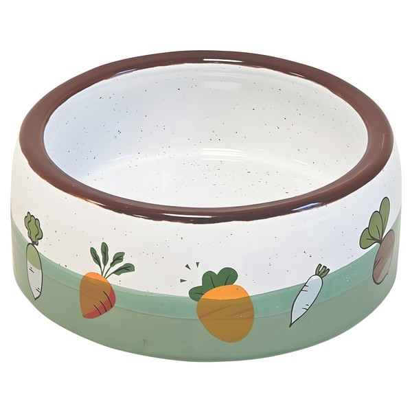 Nobby Nager Keramiktrog Vegetable 14,5X5,5Cm GrüN 500Ml Nagernapf Napf-image