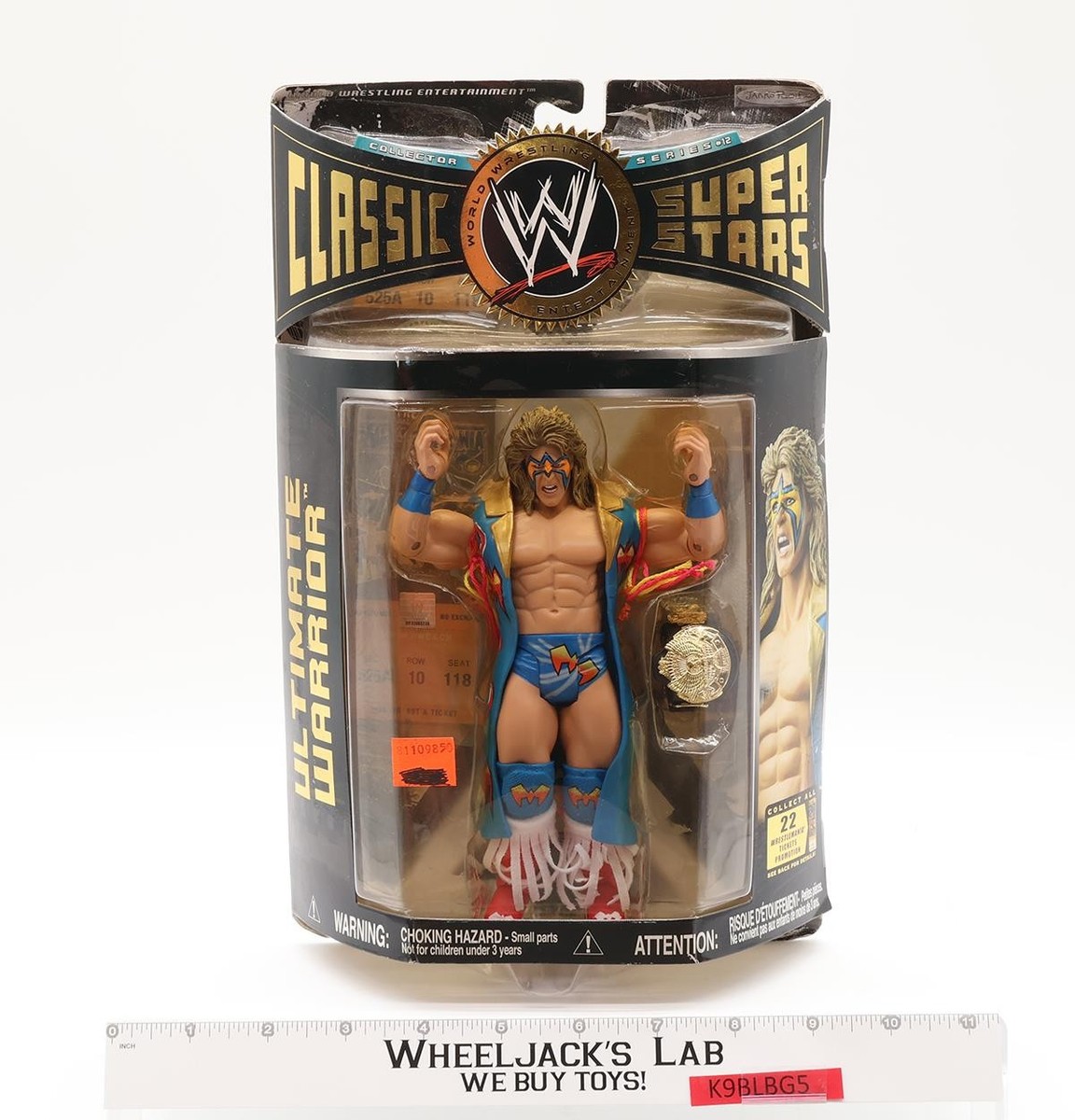 Ultimate Warrior WWE Classic Super Stars Series 12 2006 Jakks