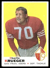 1969 TOPPS FOOTBALL #260 CHARLIE KRUEGER  VG-EX