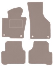 Fußmatten Automatten Velours Beige für Volkswagen CC 2012-2017 4-tlg