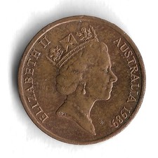 1989 Australia 1 Cent World Coin - KM# 78