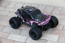 Custom Body Muddy Pink Buggy for Clipless ARRMA GRANITE 223S DSC & MEGA 1/10