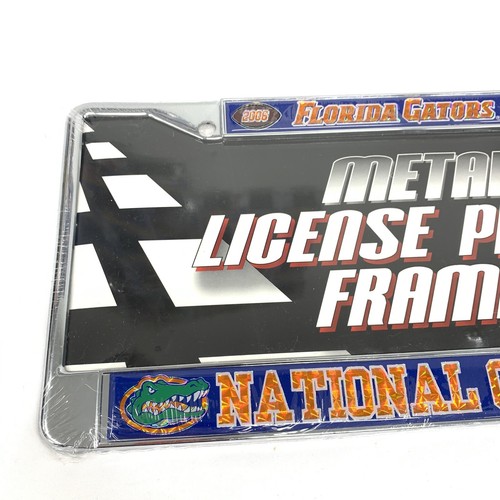 Collegiate Licensed Product 2006 FLORIDA GATORS Champs Metal License Plate Frame - Picture 2 of 6