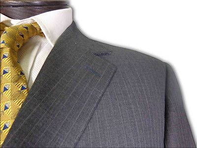 Latham Thomas Grey Pinstripe Custom made Suit size 41