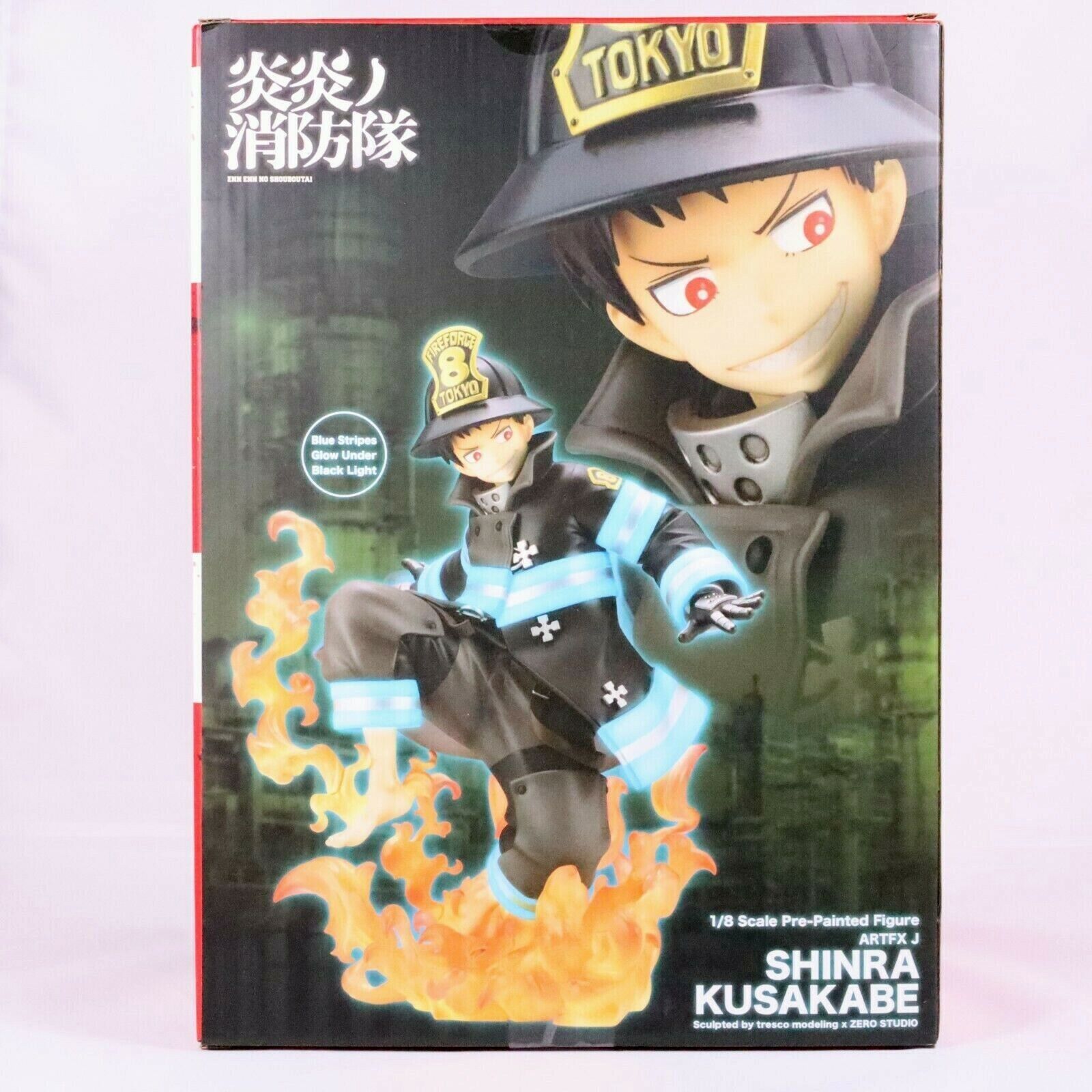 Juai, figura de ação original kotobukiya fire force, anime fire completo de  chamas, shinalmofada shinaru, pvc