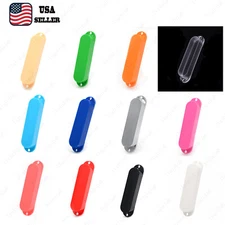 1x Plastic Sealed Single Coil Pickup Cover For Strat Guitar No Hole 12 Colors