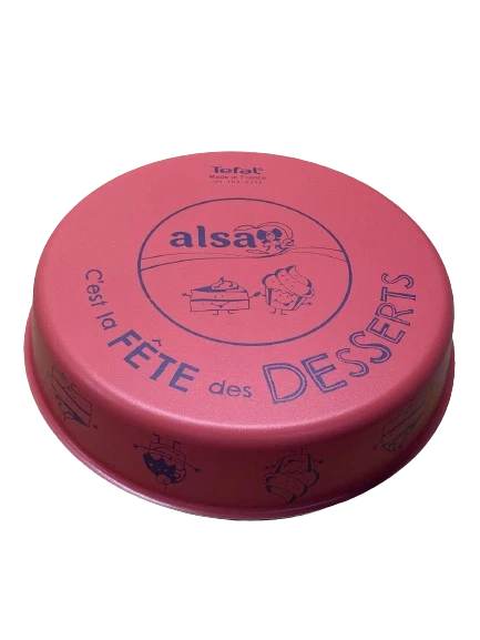 Tefal Backform Springform Rund 26cm Rosa mit Deko - Bild 3 von 3