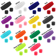 1 SWEATBAND SET Excercise Wristbands Sweatbands Tennis Wrist Sweat Bands