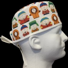 South Park White Scrub Hat Chemo Cap