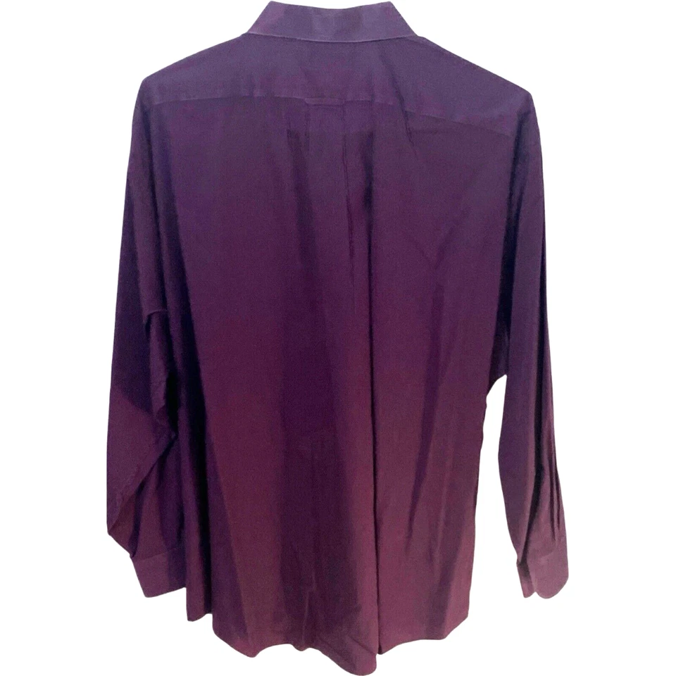 Dockers Purple Men's Long Sleeve Button-Down Shirt - Size 2X X X-Large - Image 2 of 4