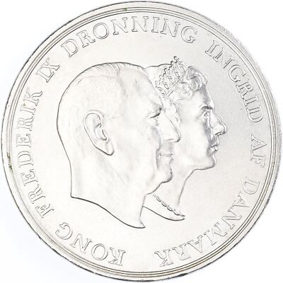 Danish Coin 5 Kroner | Queen Frederik IX Silver Wedding