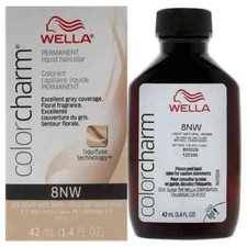 Wella Color Charm Liquid 8NW Light Natural Warm Blonde 1.4 oz