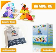 Montessori Wooden Jigsaw Puzzle for Toddlers Bulk Sale - 50 Puzzle Boxes 