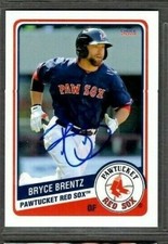 2014 Choice #3 Bryce Brentz Pawtucket Red Sox Baseball signed autograph (A83)