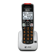 AT T CRL80112 Accessory Handset with Caller ID/Call Waiting Black/Silver