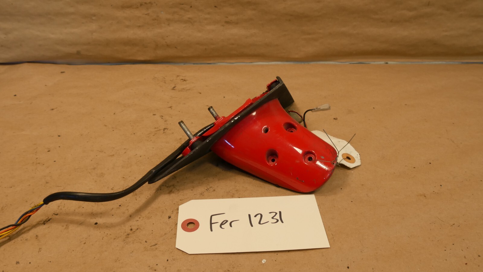 Ferrari 360 Modena Right Passenger Side Door Mirror Base Red OEM PN 65732010