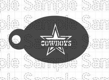 Football COWBOYS - Face Painting Stencil