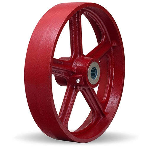 12" Diameter x 2" Wide Hamilton Metal Wheel with 3/4" Straight Roller Bearing