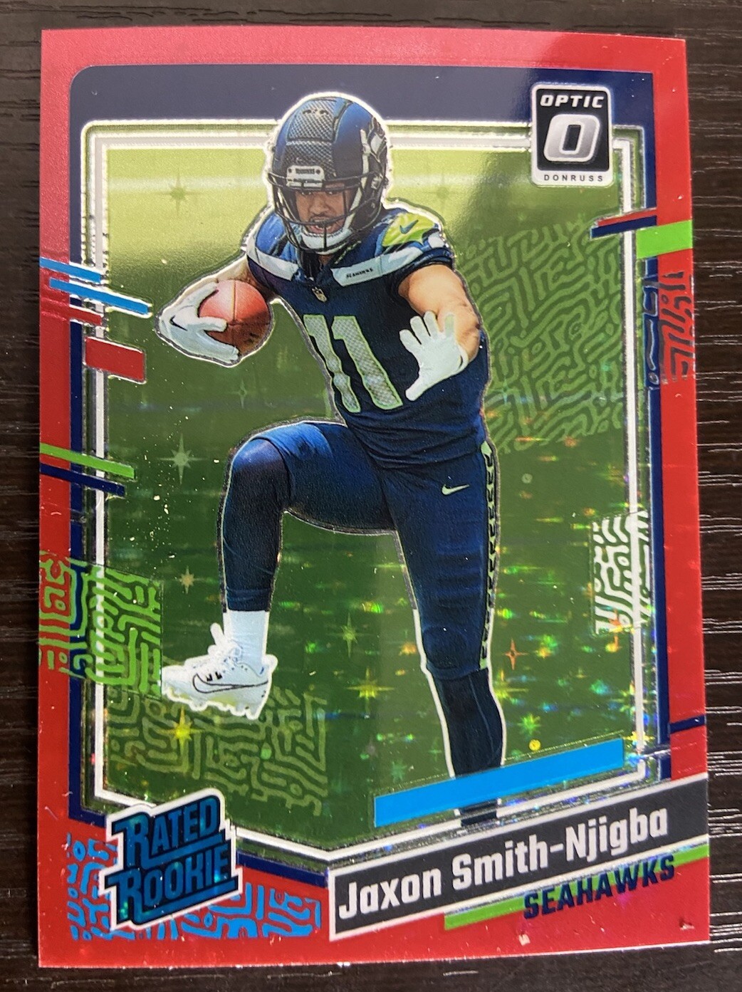 2023 Donruss Optic #293 Red Stars Prizm Jaxon Smith-Njigba RC Seahawks