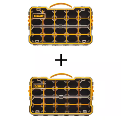 #ad #ad NEW 20 Compartment Pro Small Parts Organizer 2 Pack Durable amp; Stackable Storage $36.98