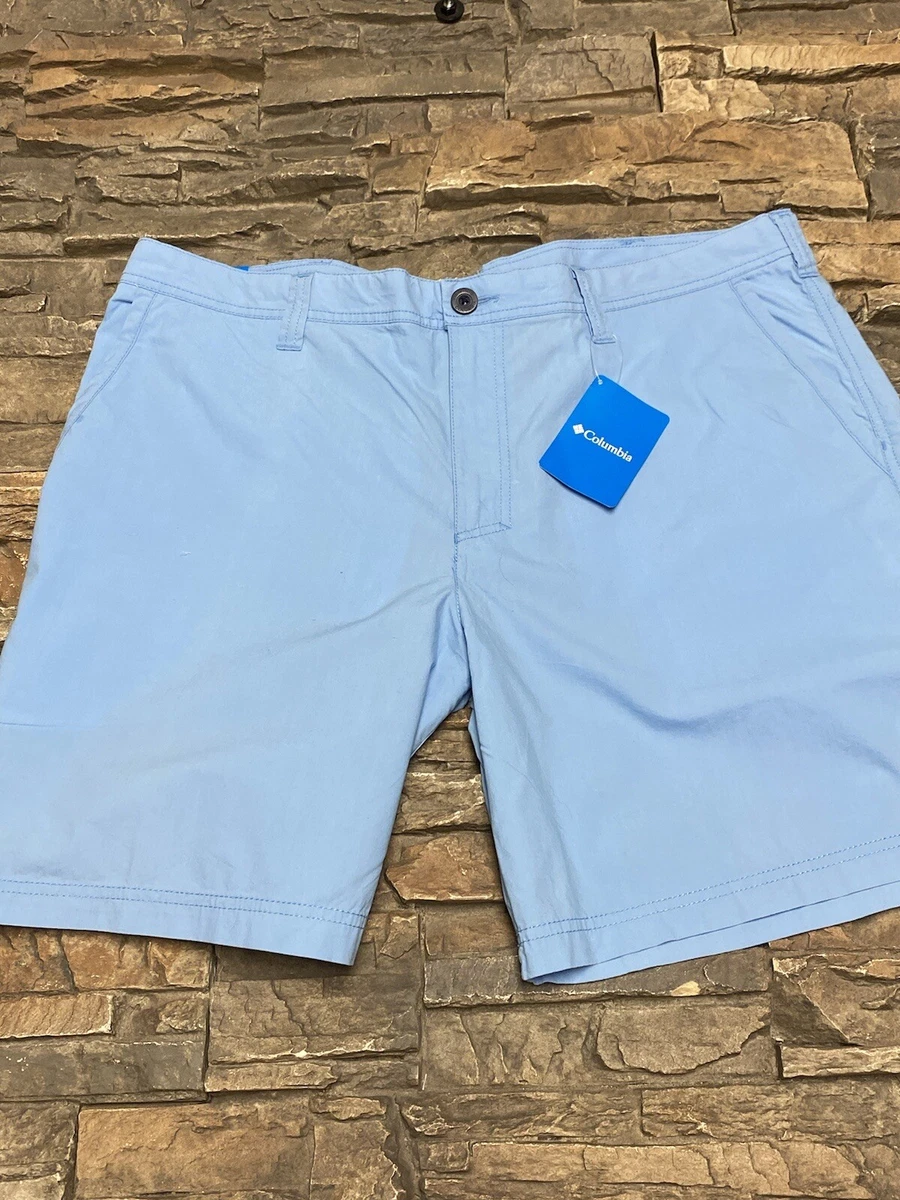 Mens Columbia Modern Classic Washed Out 8 Shorts NWT Blue Summer