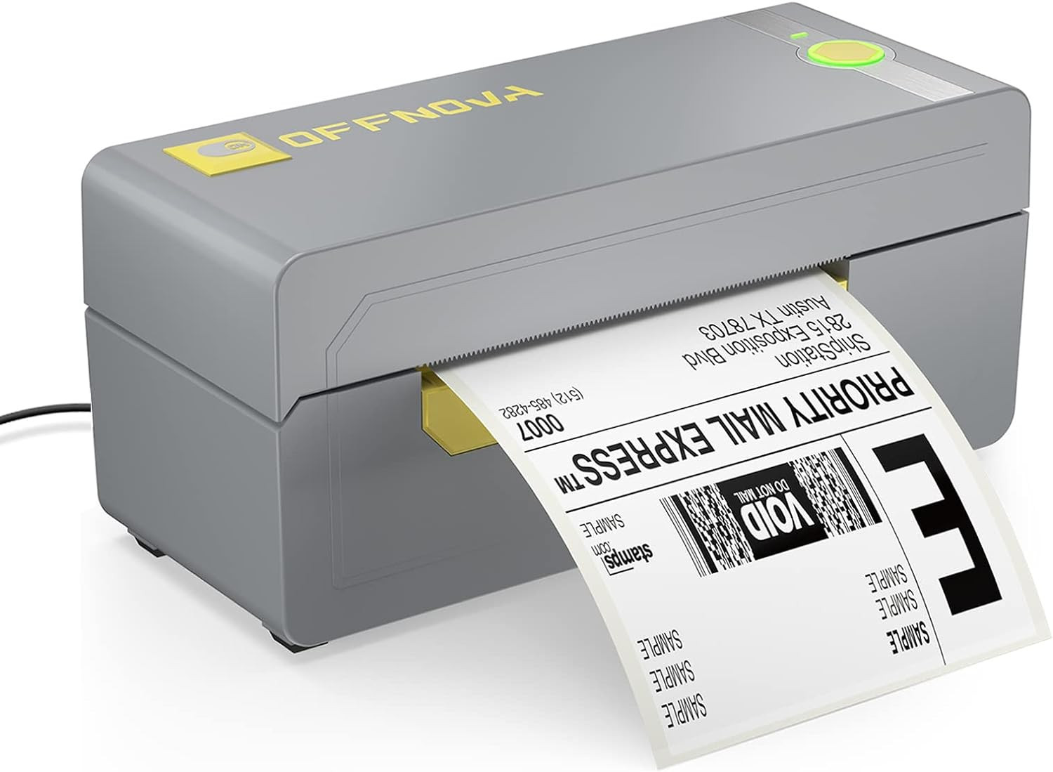 OFFNOVA Thermal Label Printer, 200Mm/S High Speed 4" X 6" USB Shipping Label Pri