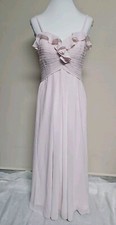 JJS HOUSE Women's Gown Dress Maxi Pink Color Sleeveless 100 Polyester.Size 8 