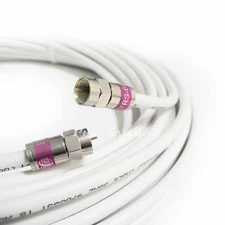 1-200ft PLENUM RG6 Coaxial Cable 3Ghz 75 Ohm UL ETL PCT Compression Connectors
