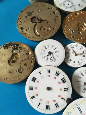 Lot De 16 Montres Gousset Mécaniques Anciennes - Pour Pièces Ou Collection