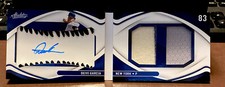 2022 Absolute Baseball Material Booklet Black #2 Deivi Garcia PATCH AUTO #50/60