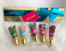 New Bath  Body Works Liplicious 5 Limited Edition Holiday Lip Gloss Set READ