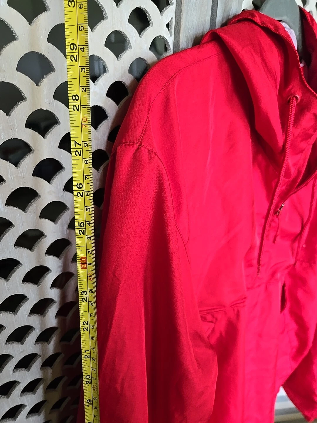 Kings Only Brand Red Windbreaker Pullover Zip Hoodie Size XL - product detail image 11