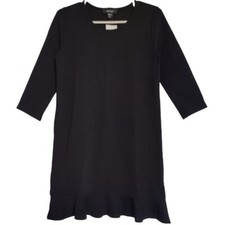 Karen Kane Women's Black Rayon Nylon Spandex 3/4 Sleeve Mini Dress, XS.