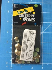 Wang’s International 10mm Gold Heart Stones Iron On Stud 50 Piece package