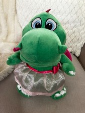 Legoland Aurora Girl Dragon Plush Green Stuffed Animal Toy 2020 Pink Tutu 11"