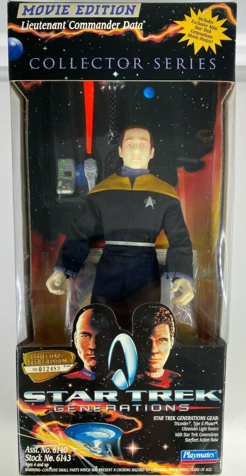 Playmates Star Trek Lieutenant Data 9