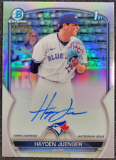 2023 Bowman Chrome 1st Refractor AUTO /499 Hayden Juenger #CPA-HJ Blue Jays