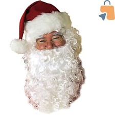 Rubie's Budget-Friendly Santa Beard and Wig Set - Perfect for Holiday Fun 