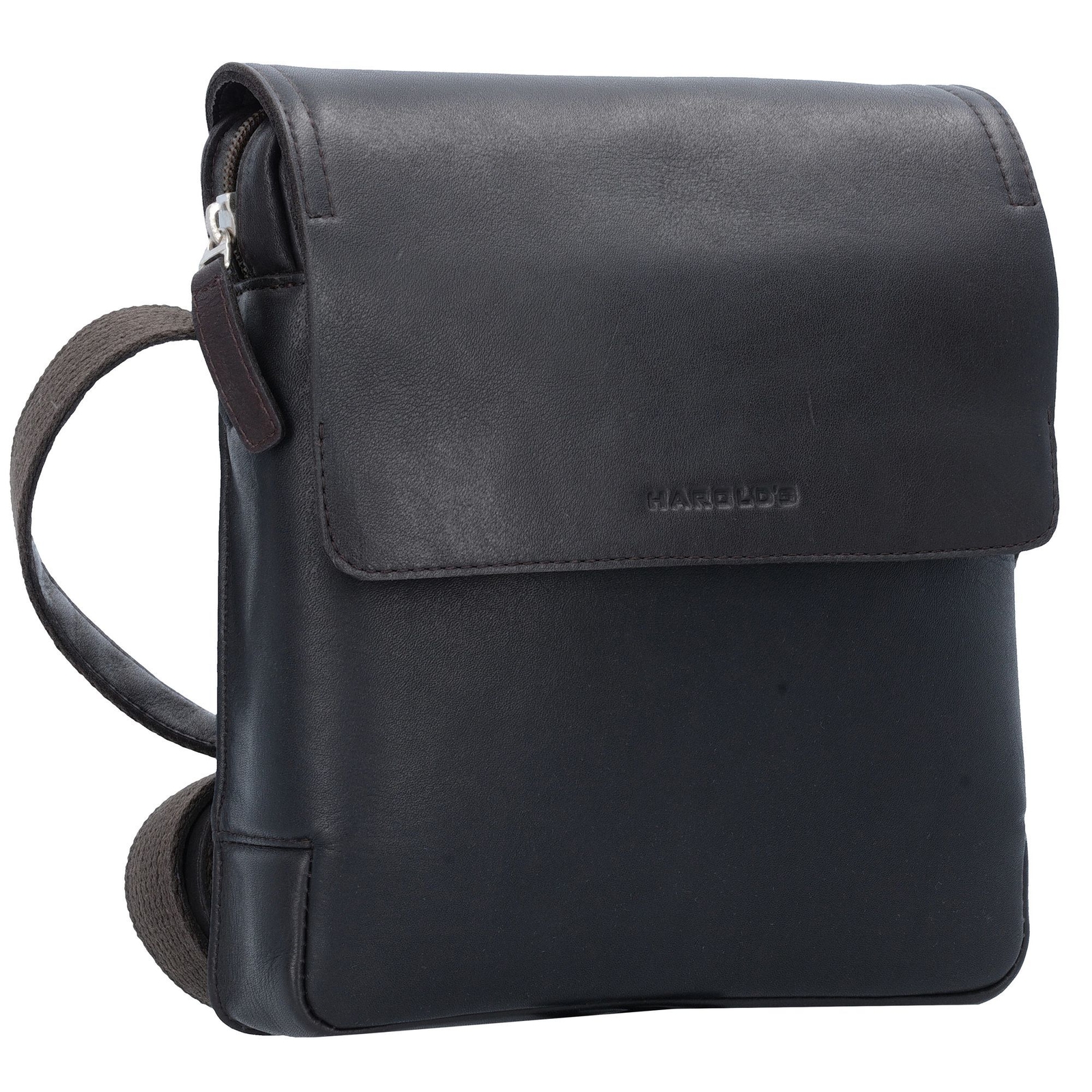 Harold's Crossbag Umhängetasche Leder 22cm HRL282935 (braun) eBay