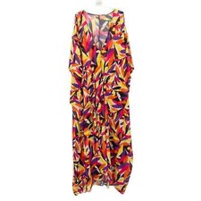 L'Agent by Agent Provocateur Womens Holly Caftan Multicolor OS Beach Cover Up